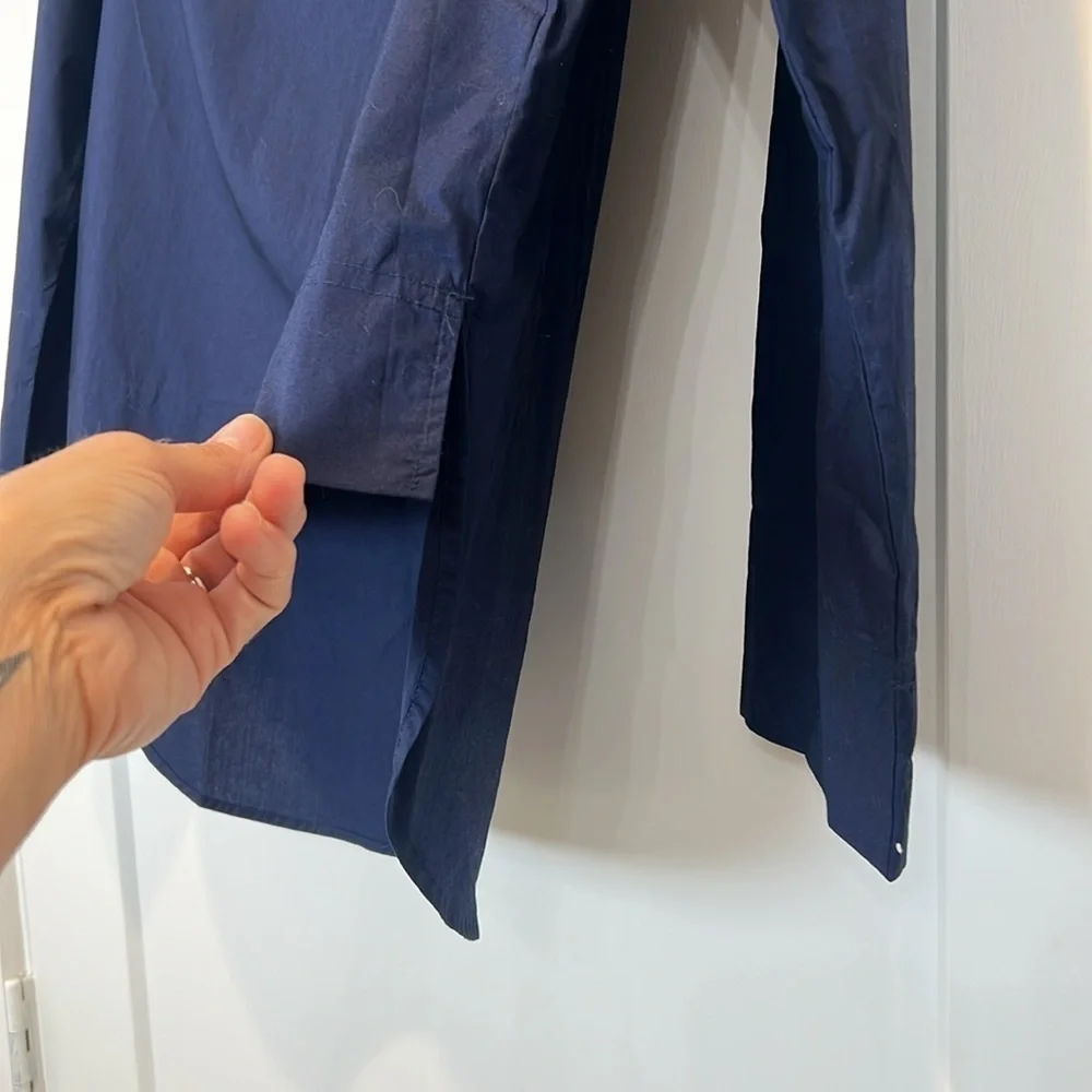 J. Crew Classic Navy Blouse size 2.